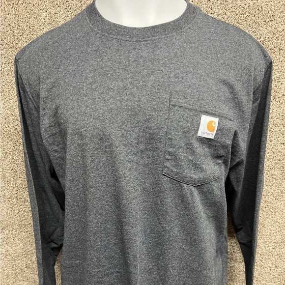 Carhartt Loose Fit Long Sleeve Cotton T-shirts Men's Large Lot Of 2 - Picture 1 of 2